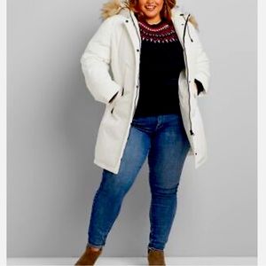 White Lane Bryant puffy coat